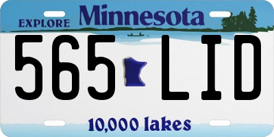 MN license plate 565LID