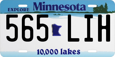 MN license plate 565LIH