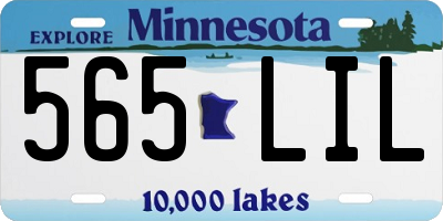 MN license plate 565LIL