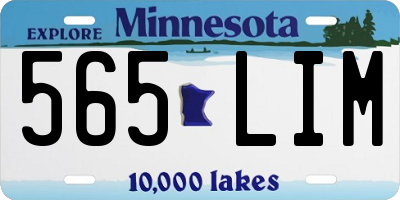 MN license plate 565LIM