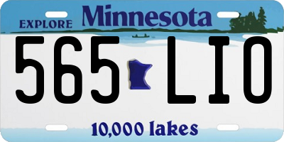 MN license plate 565LIO