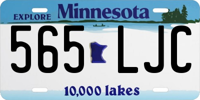 MN license plate 565LJC