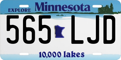 MN license plate 565LJD