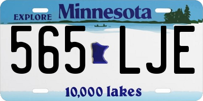 MN license plate 565LJE