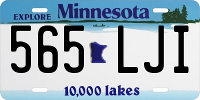 MN license plate 565LJI