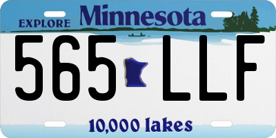 MN license plate 565LLF