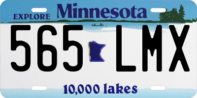 MN license plate 565LMX