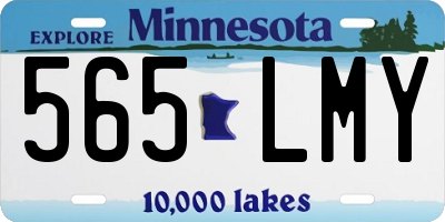 MN license plate 565LMY