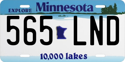 MN license plate 565LND