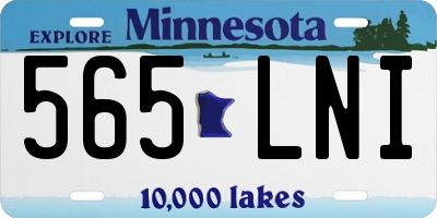 MN license plate 565LNI