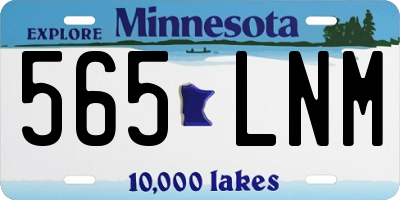 MN license plate 565LNM