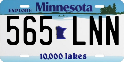 MN license plate 565LNN