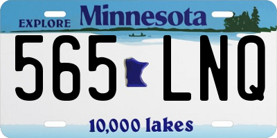 MN license plate 565LNQ