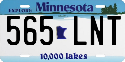 MN license plate 565LNT