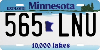 MN license plate 565LNU