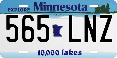 MN license plate 565LNZ