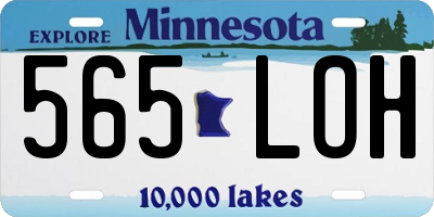 MN license plate 565LOH