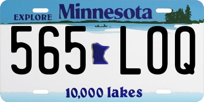 MN license plate 565LOQ