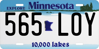 MN license plate 565LOY