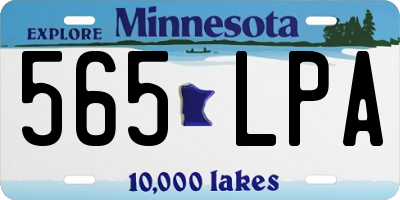 MN license plate 565LPA