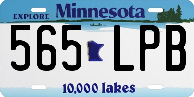 MN license plate 565LPB