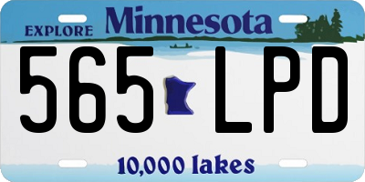 MN license plate 565LPD