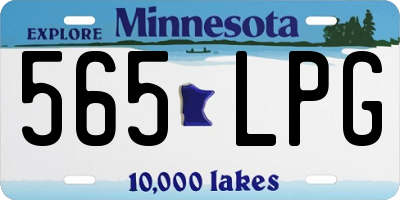 MN license plate 565LPG