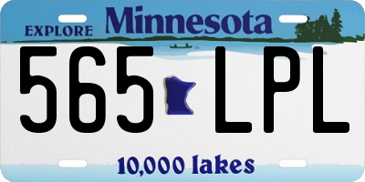 MN license plate 565LPL