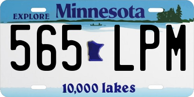 MN license plate 565LPM