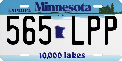 MN license plate 565LPP