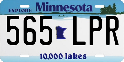 MN license plate 565LPR