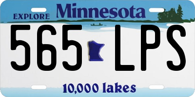 MN license plate 565LPS