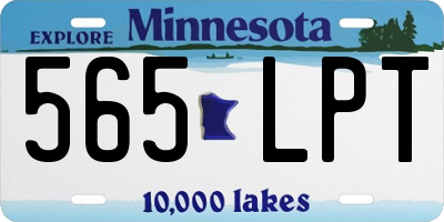 MN license plate 565LPT
