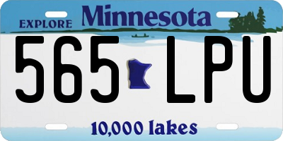 MN license plate 565LPU