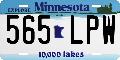 MN license plate 565LPW