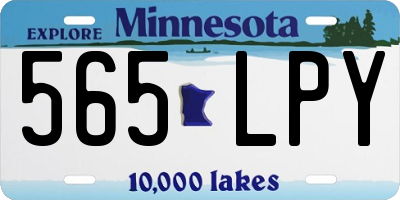 MN license plate 565LPY