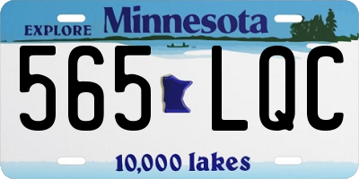 MN license plate 565LQC