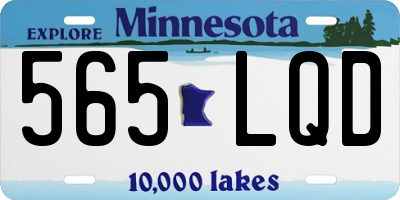 MN license plate 565LQD