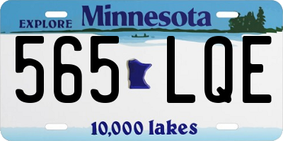 MN license plate 565LQE