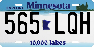 MN license plate 565LQH