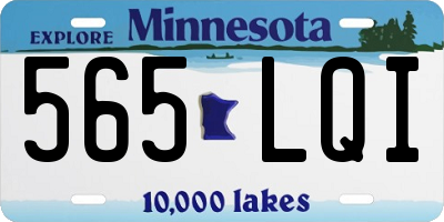 MN license plate 565LQI