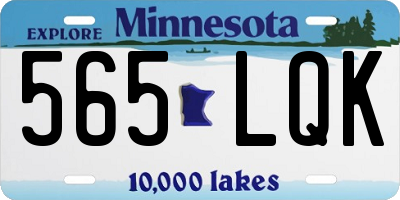 MN license plate 565LQK