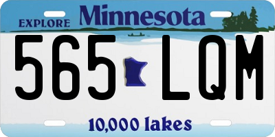 MN license plate 565LQM