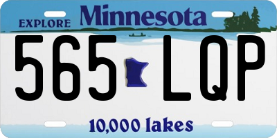 MN license plate 565LQP