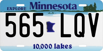 MN license plate 565LQV