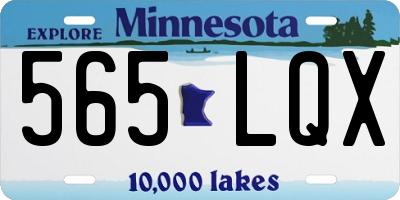 MN license plate 565LQX