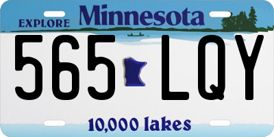 MN license plate 565LQY