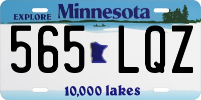 MN license plate 565LQZ
