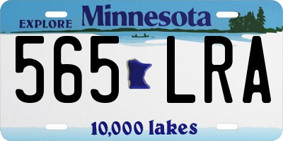 MN license plate 565LRA
