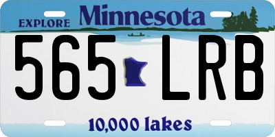 MN license plate 565LRB